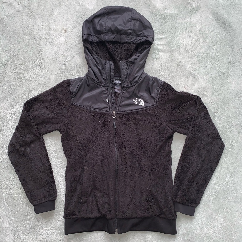 Fuzzy zip up North Face